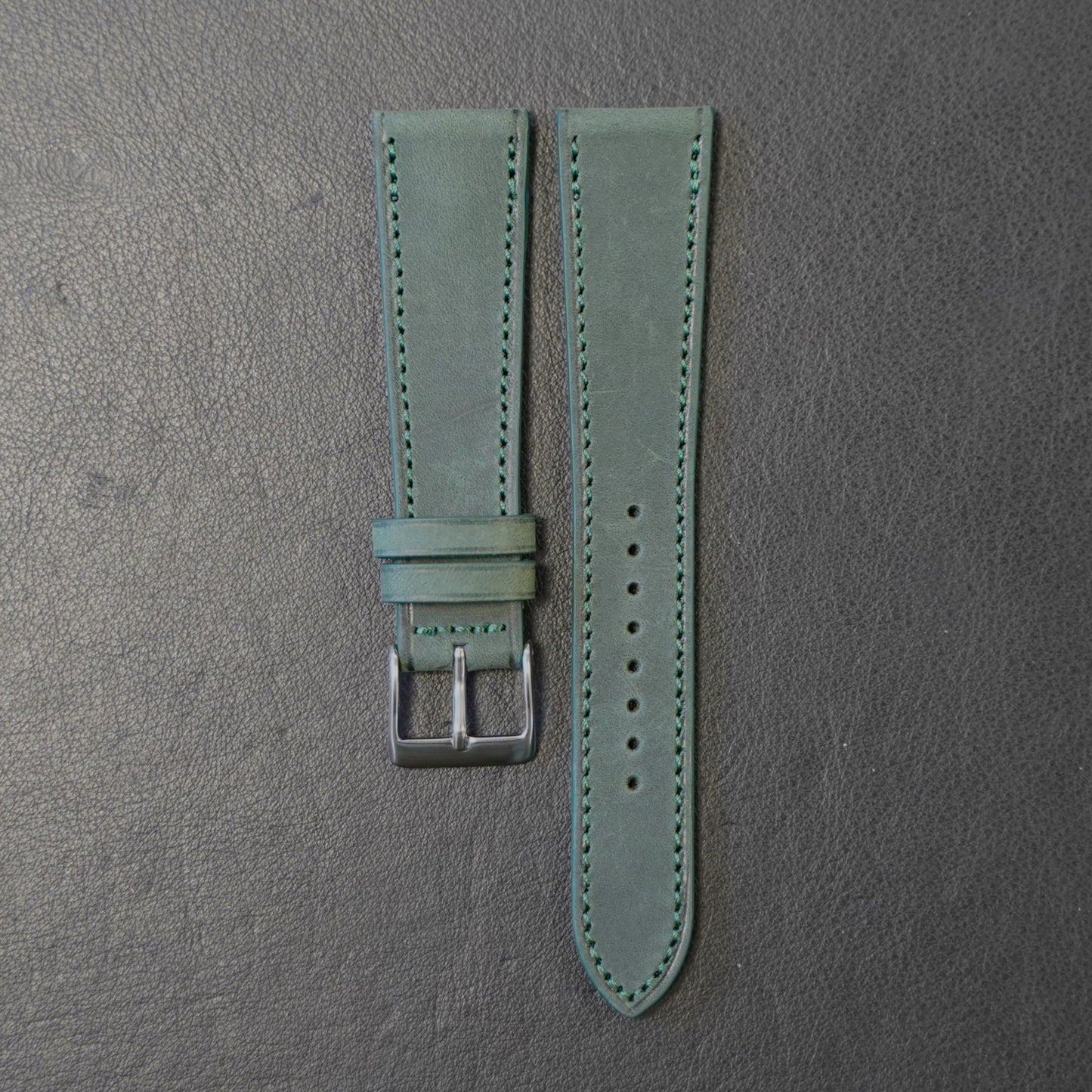Uhrenarmband Nubukleder grün