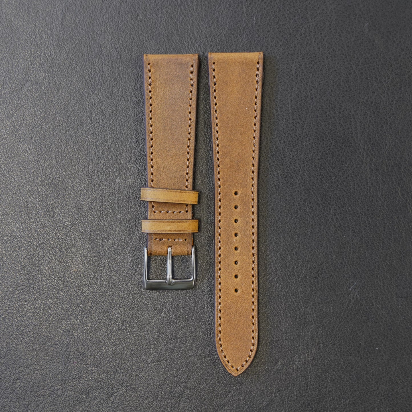 Uhrenarmband Nubukleder braun