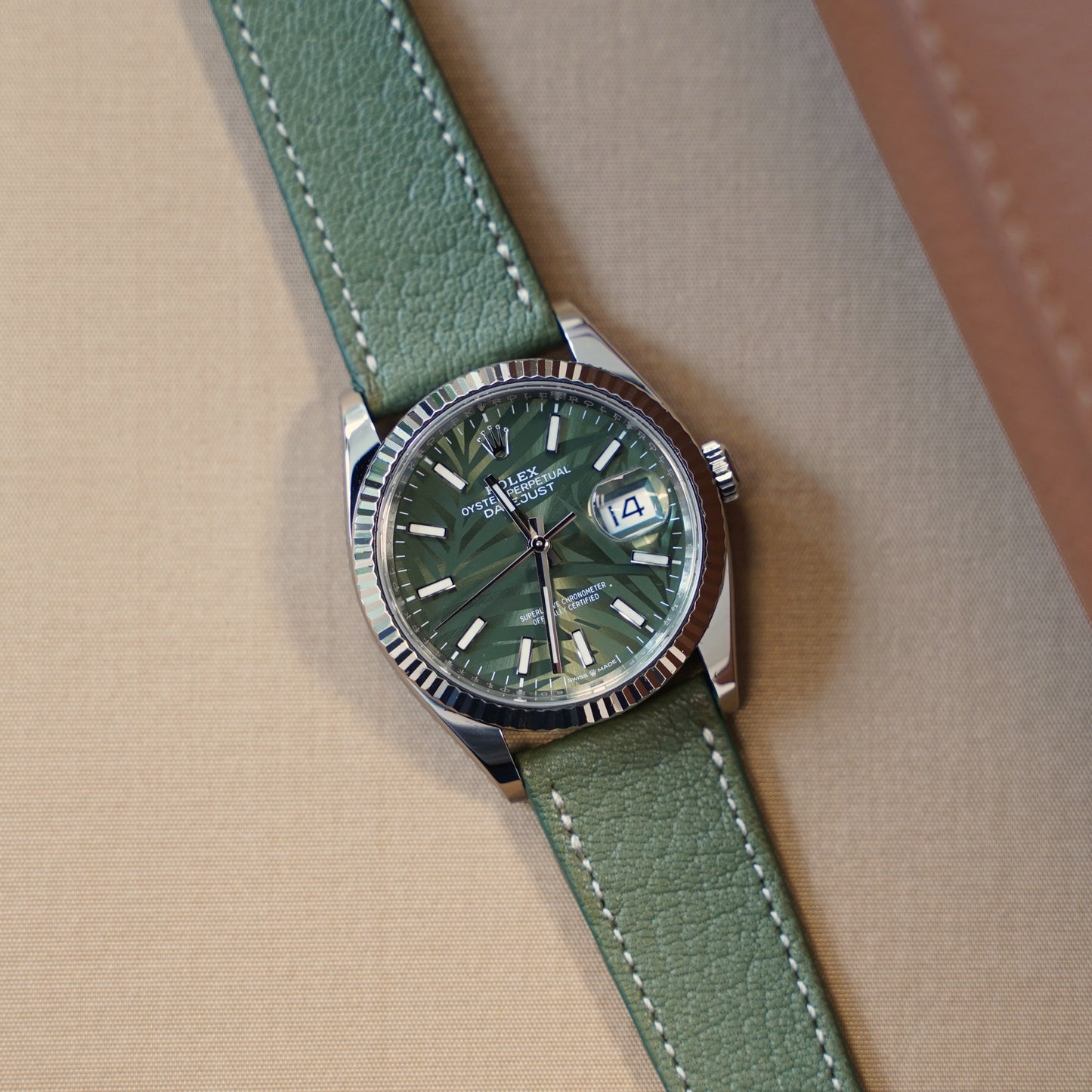 Uhrenarmband Ziegenleder Grün