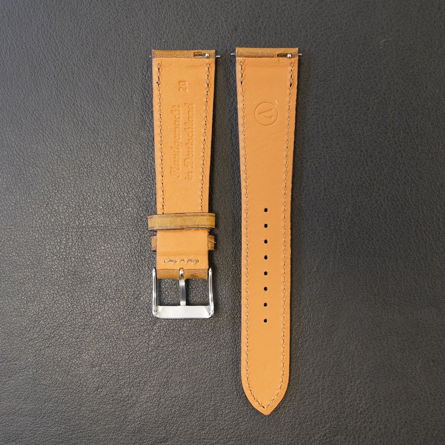 Uhrenarmband Nubukleder braun