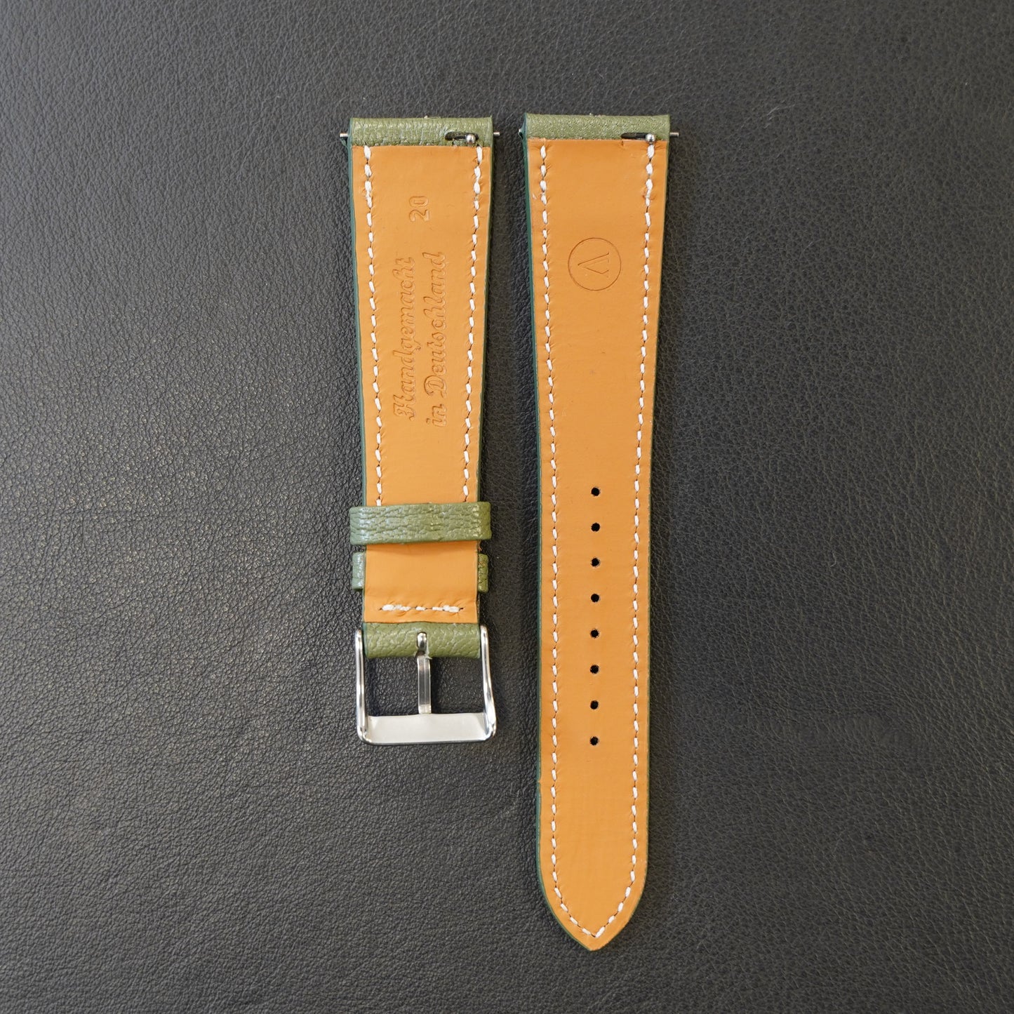 Uhrenarmband Ziegenleder Grün