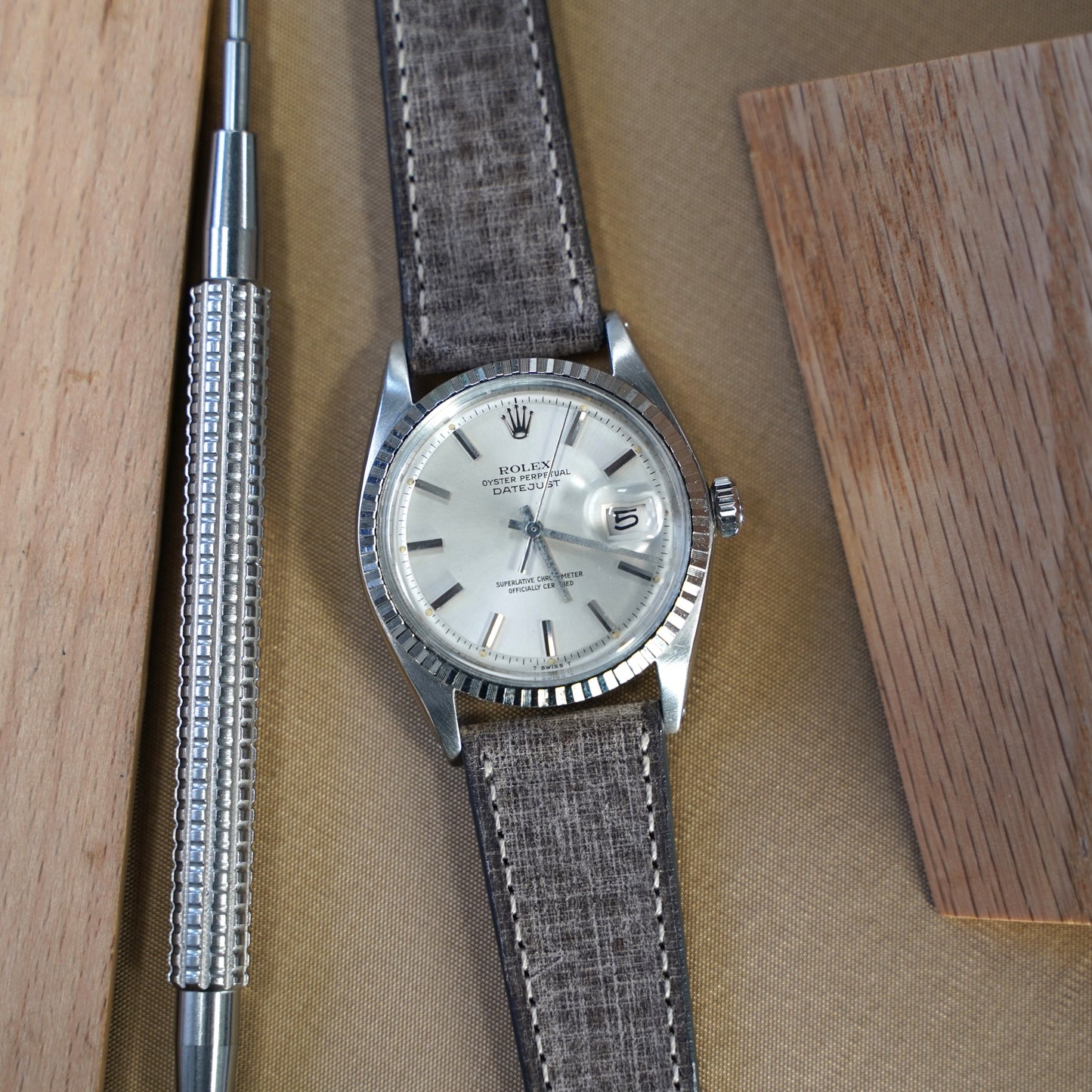 Watch band Leather - brown