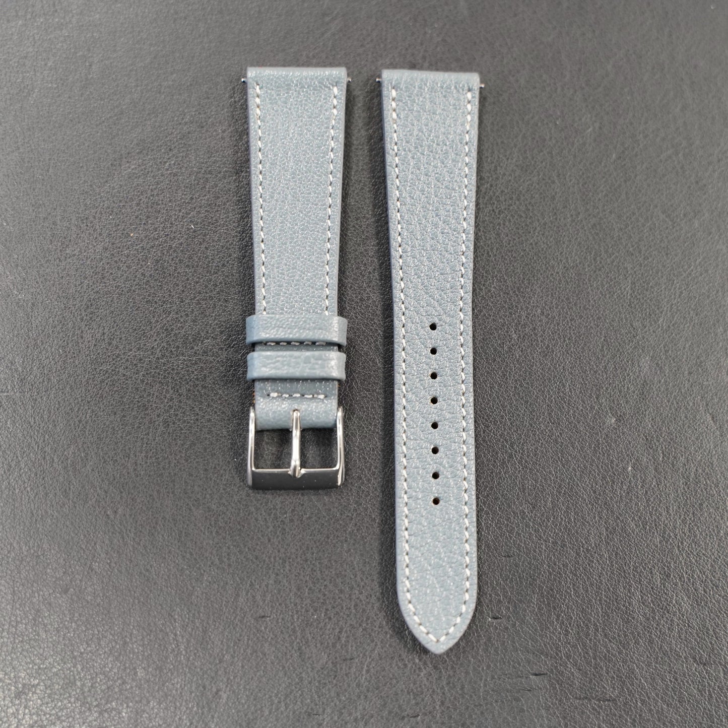 Watch band Goatskin leather - blue