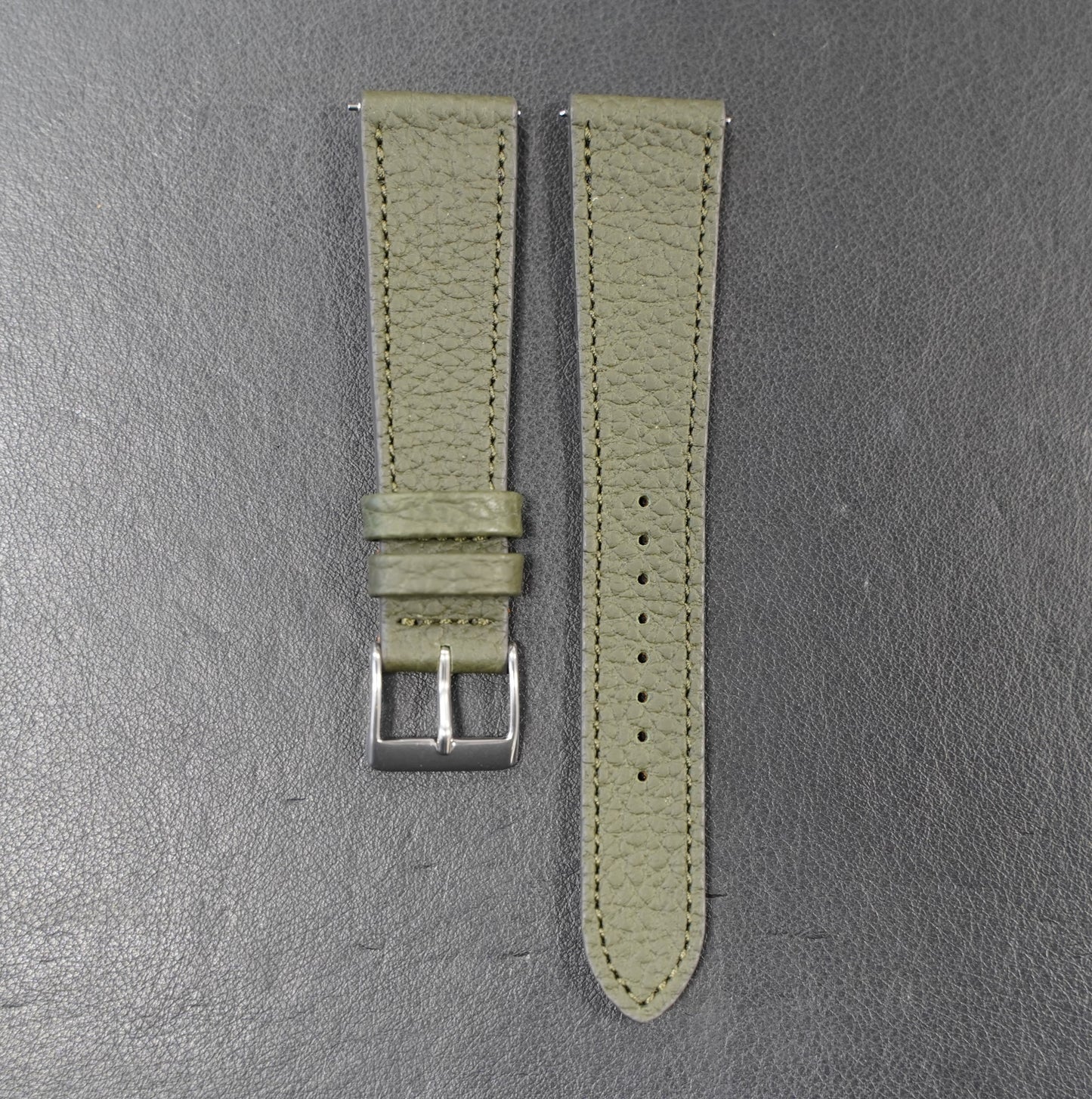 Watch band Leather - black