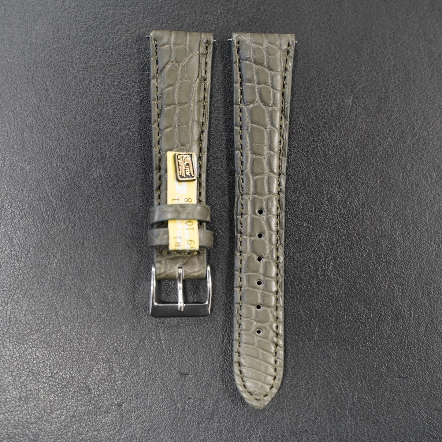 Watch band Alligator Leather - grey