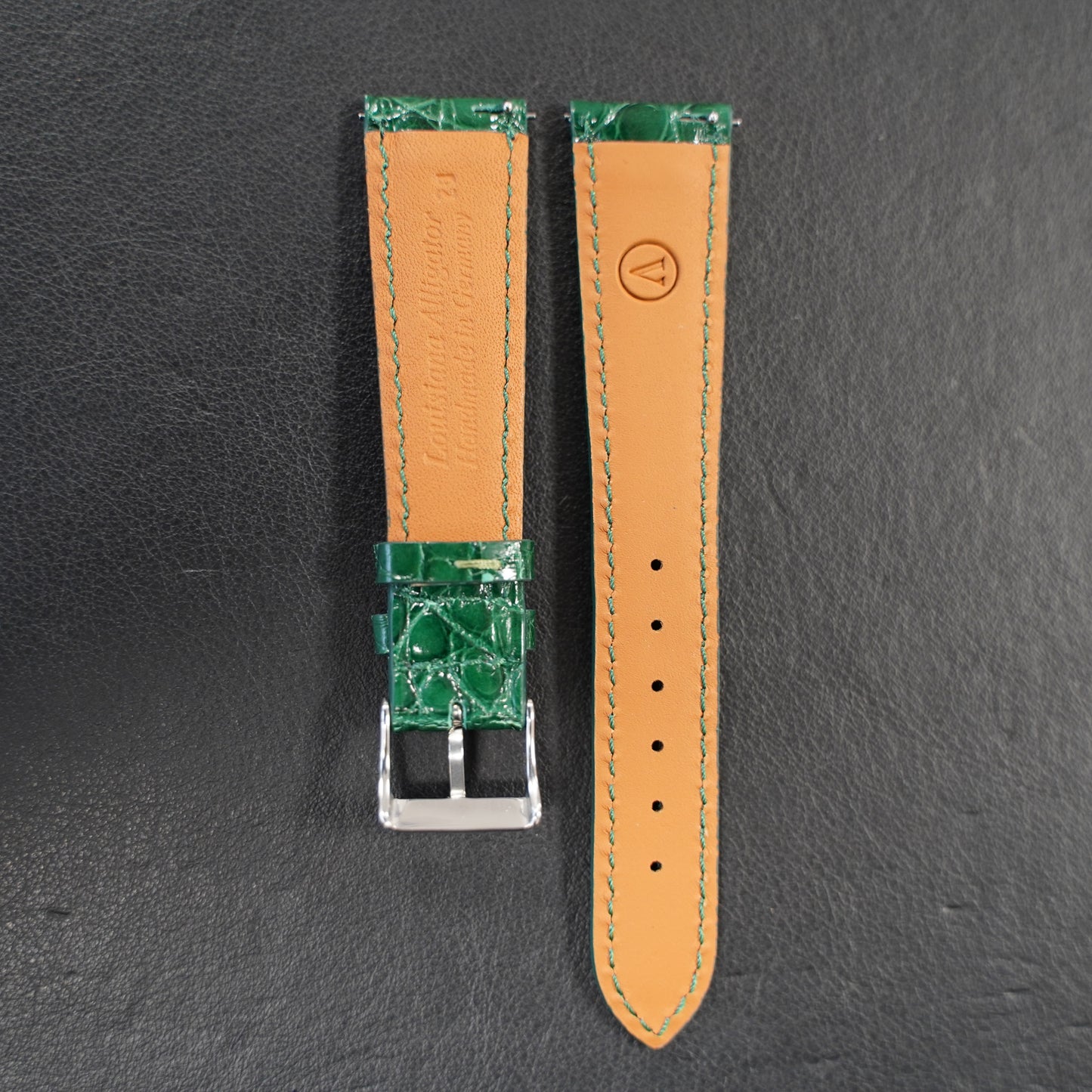 Watch band Alligator Leather - grey