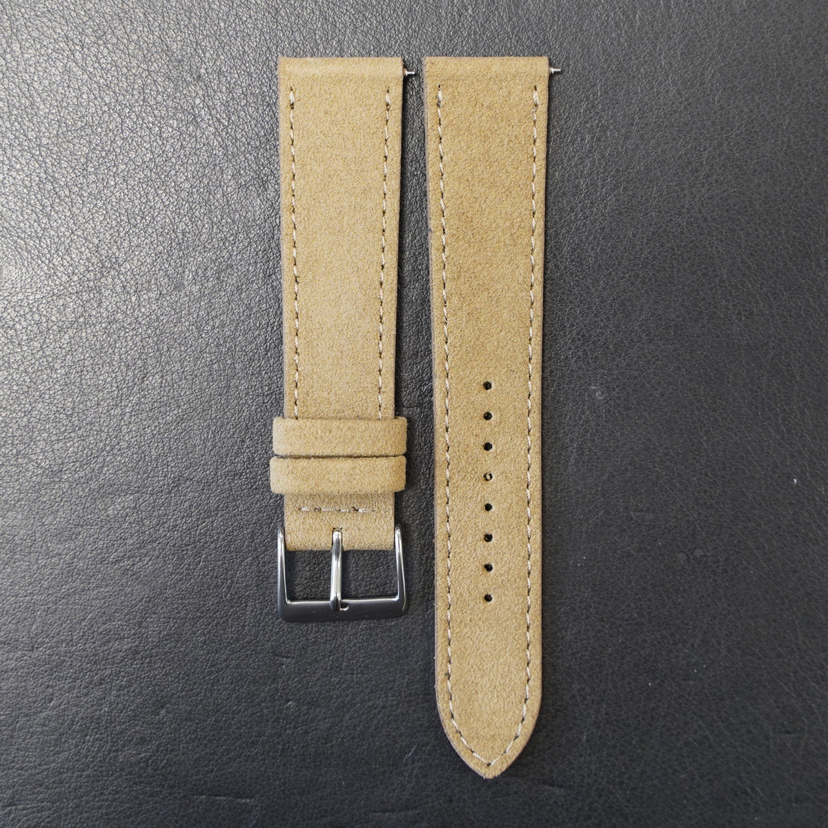 Uhrenarmband Wildleder Hellbraun