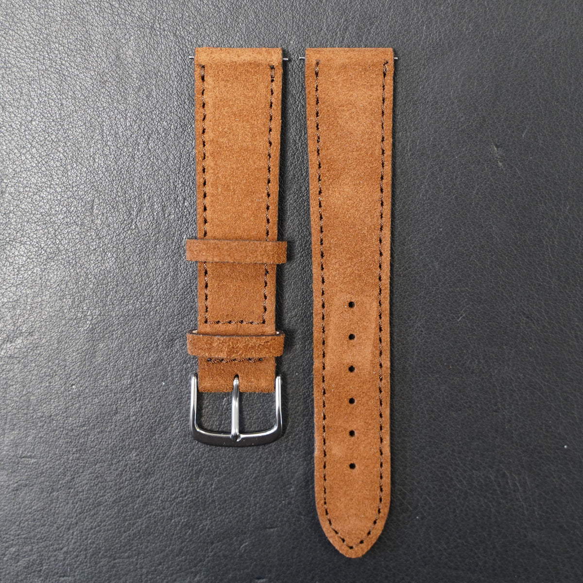 Watch band Goatskin leather - blue