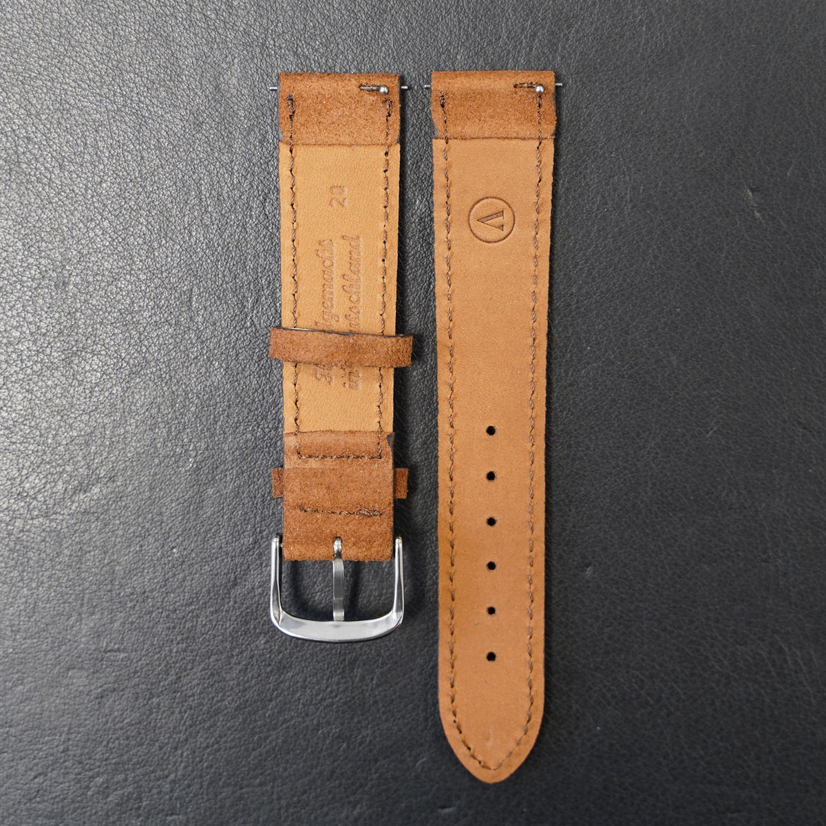 Watch band Goatskin leather - blue
