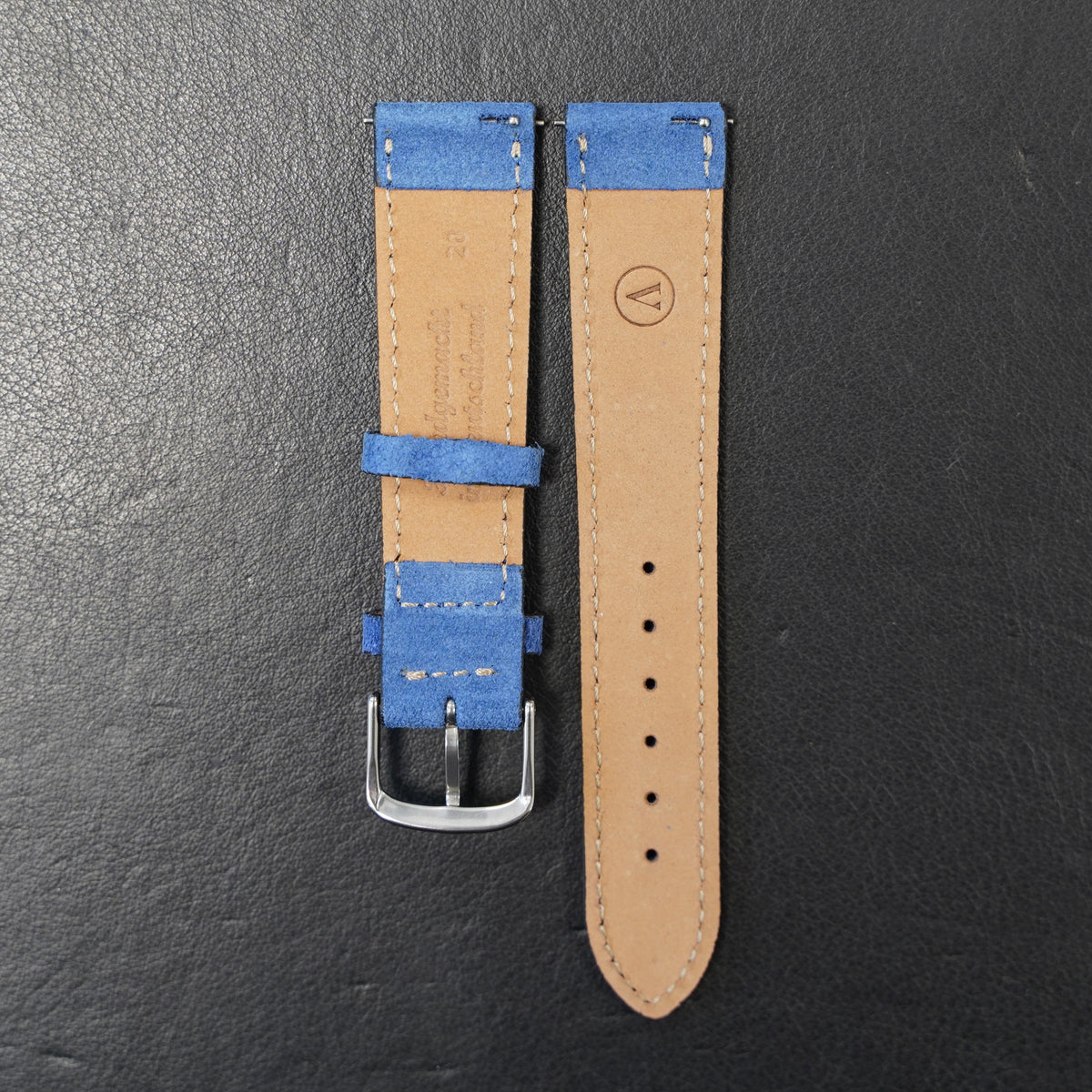 Uhrenarmband Wildleder Royalblau