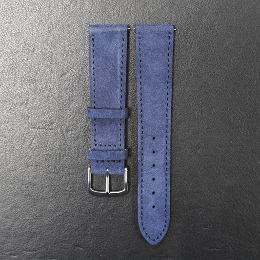 Uhrenarmband Wildleder Blau