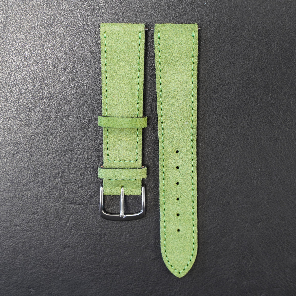 Uhrenarmband Wildleder Grün