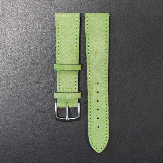 Uhrenarmband Wildleder Grün