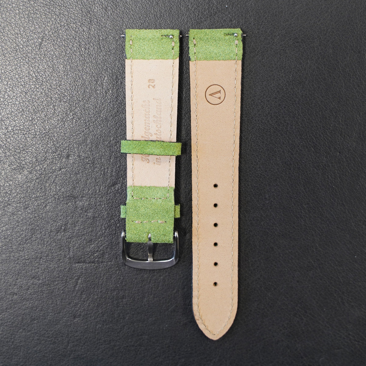 Uhrenarmband Wildleder Grün