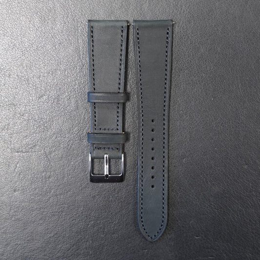 Uhrenarmband Nubukleder Schwarz