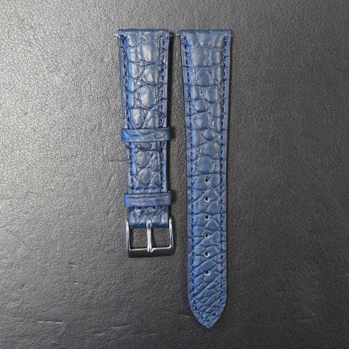 Watch band Alligator Leather - grey