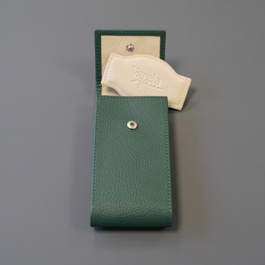 Watch pouch for 1 watch - pine forest green / ivory