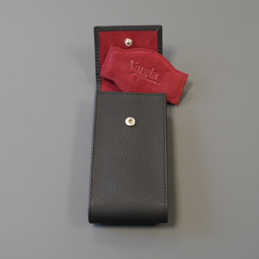 Watch pouch for 1 watch - Black / Bordeaux Red