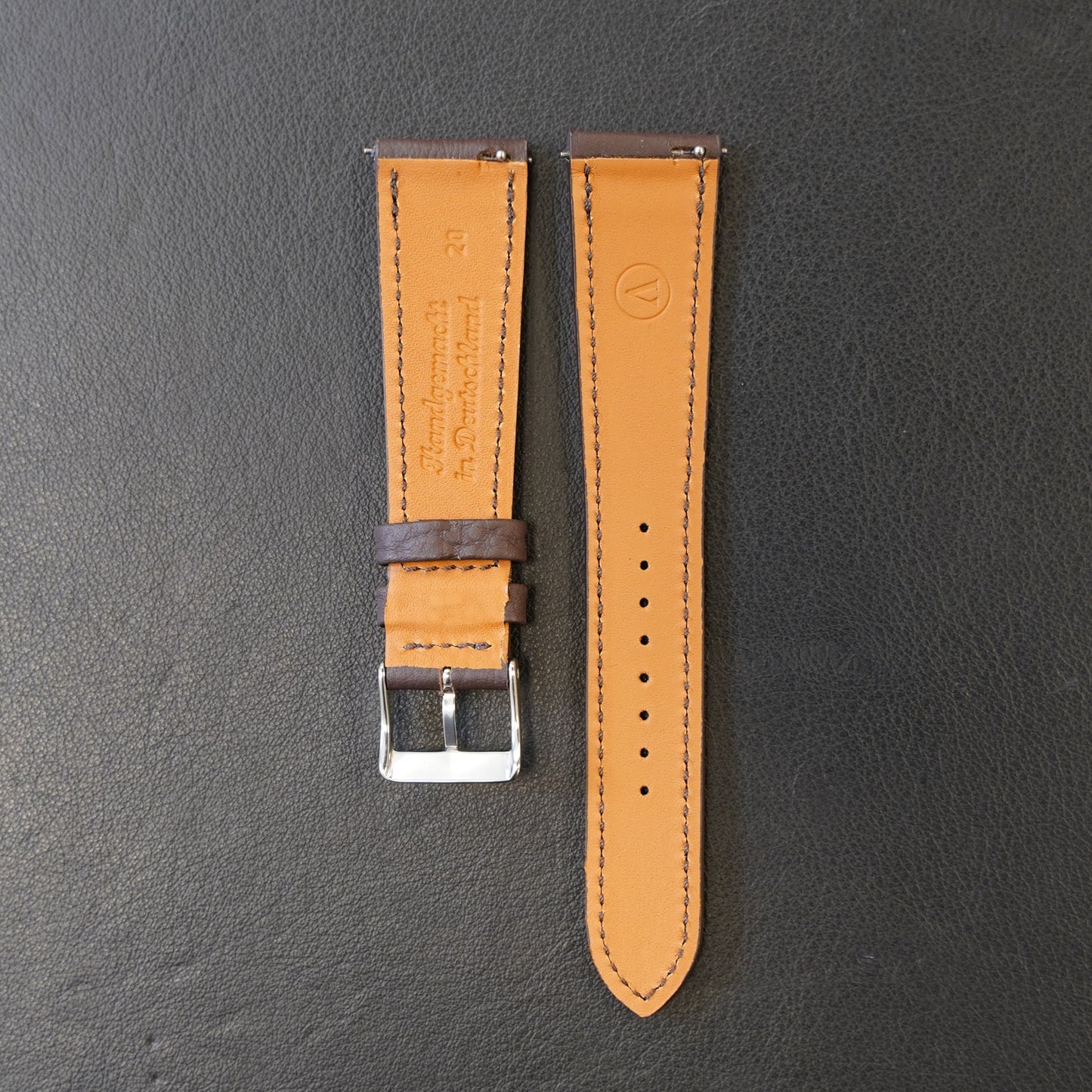 Uhrenarmband Echtleder Braun